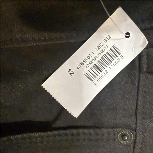 NWT Old Navy Power Straight Jeans Women Size 12 Black Mid-Rise Stretch Black - Picture 5 of 7